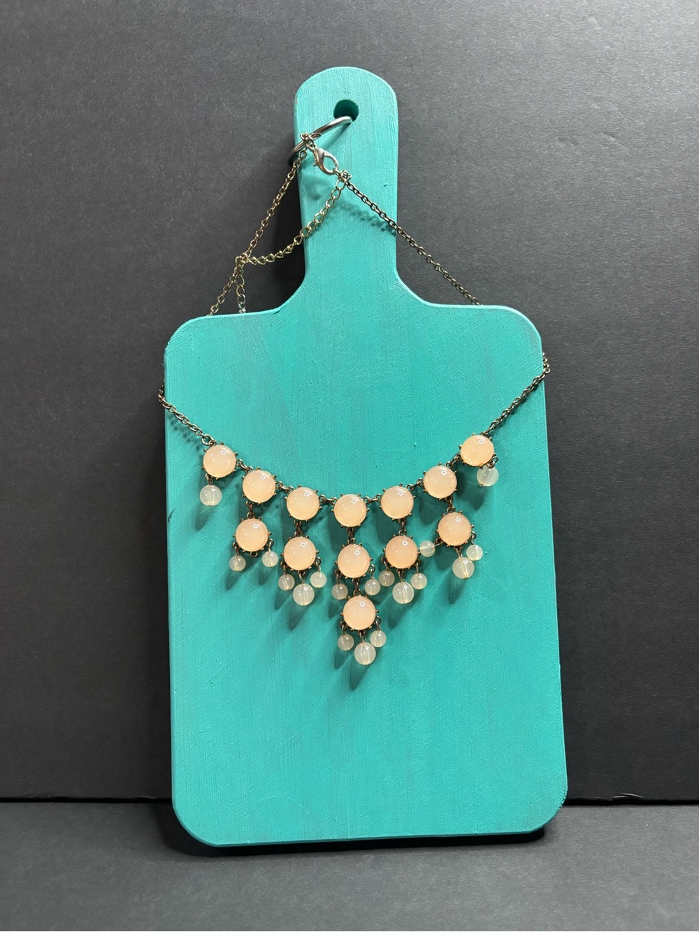Peach Stone Cascade Necklace - Women Jewelry